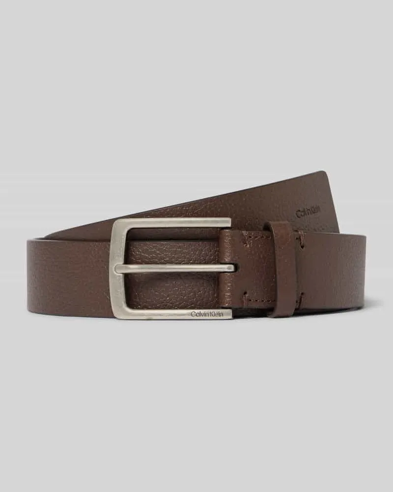Calvin Klein Gürtel aus echtem Büffelleder Dunkelbraun