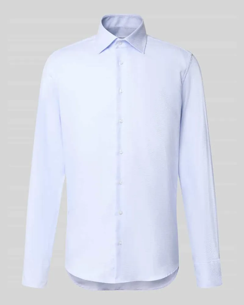 Seidensticker Slim Fit Businesshemd aus reiner Baumwolle Bleu