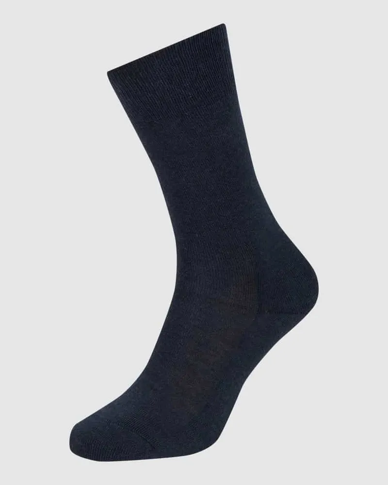 Falke Socken mit elastischen Rippenbündchen Modell 'Family SO Marine