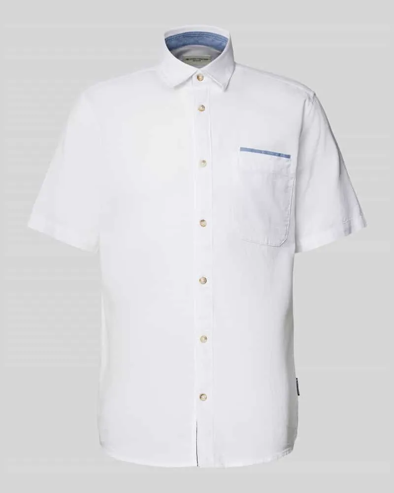 Tom Tailor Regular Fit Freizeithemd aus reiner Baumwolle 