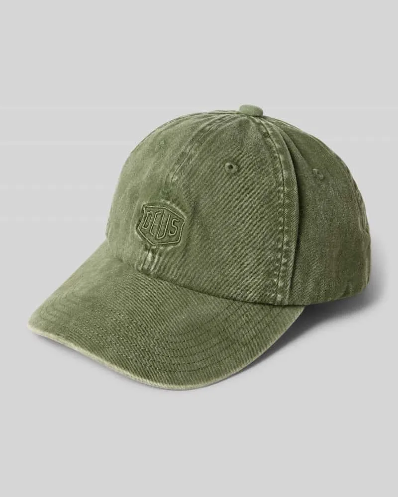 Deus Ex Machina Cap mit Label-Stitching Khaki