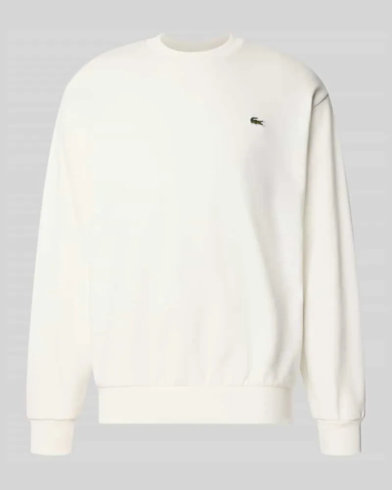 Lacoste Regular Fit Sweatshirt aus Baumwoll-Mix Offwhite