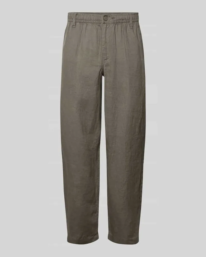 Jack & Jones Leinenhose mit Eingrifftaschen Modell 'KARL LAWRENCE Khaki