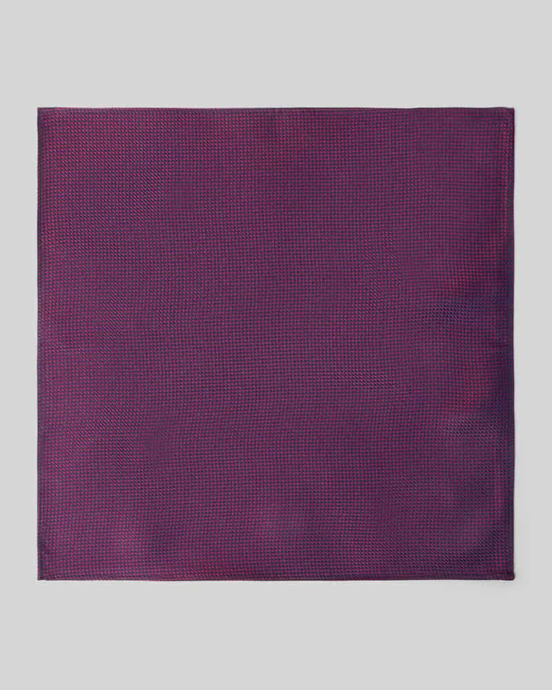 Monti Einstecktuch aus Seide mit Strukturmuster Bordeaux