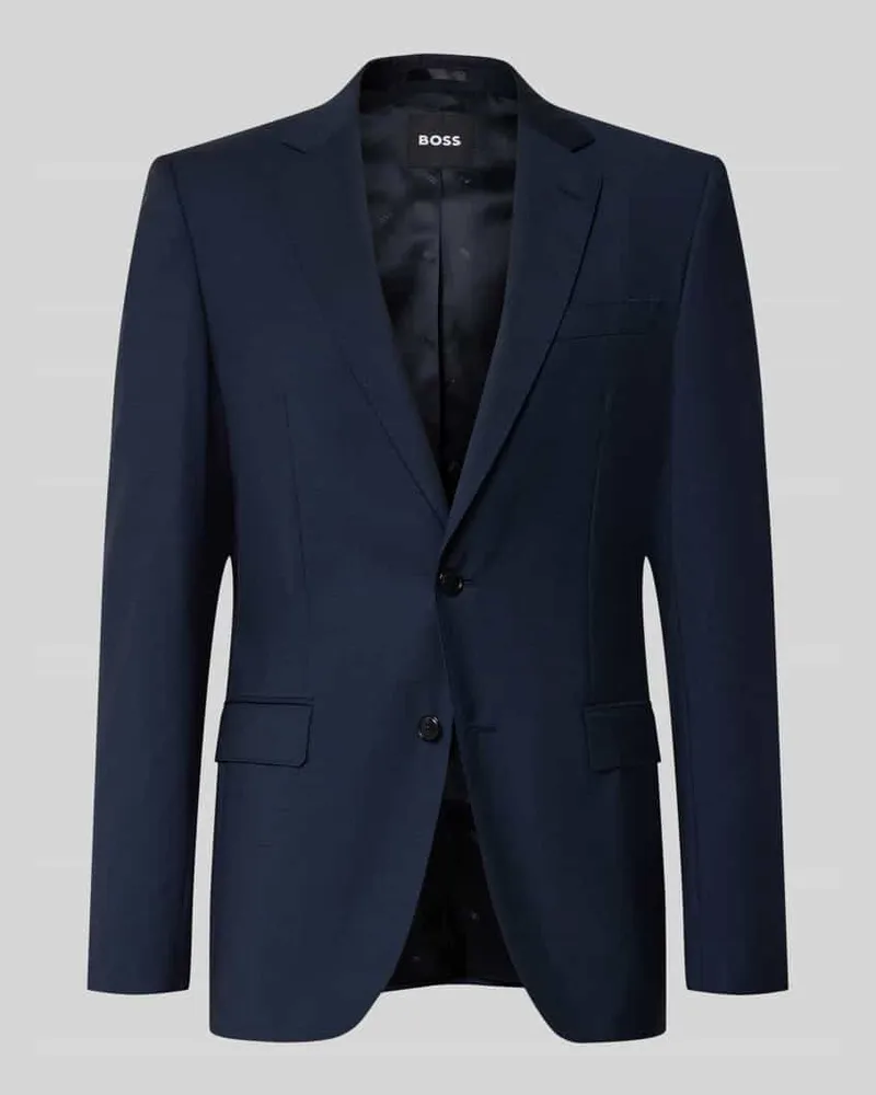HUGO BOSS Slim Fit Sakko aus reiner Schurwolle 'H-Huge-S-251 Marine