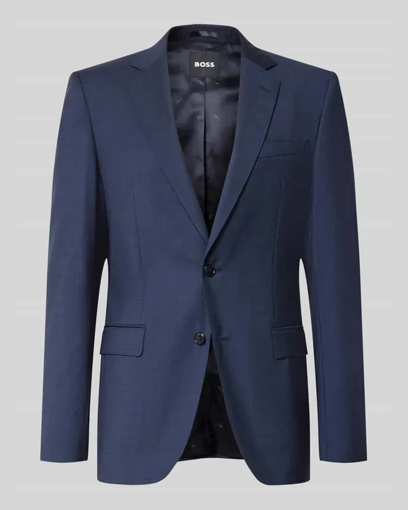 HUGO BOSS Slim Fit Sakko aus reiner Schurwolle 'H-Huge-S-251 Marine