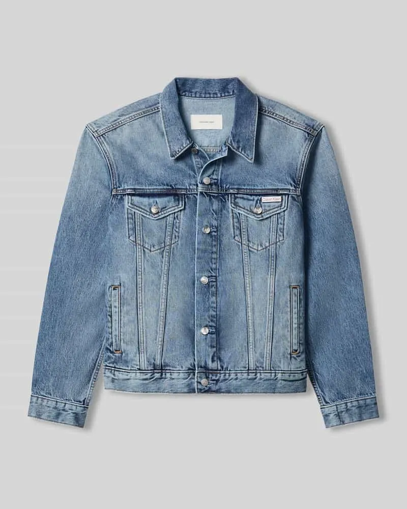 Calvin Klein Regular Fit Jeansjacke aus reiner Baumwolle Jeansblau