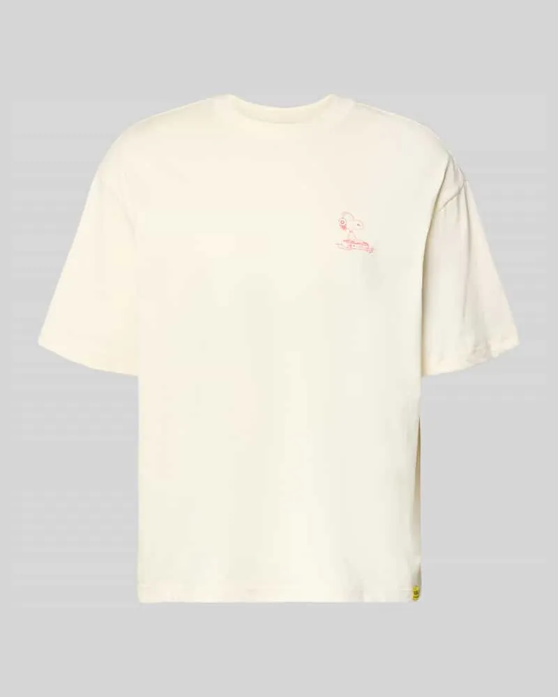 Only & Sons Regular Fit T-Shirt aus reiner Baumwolle Modell 'PEANUTS Offwhite