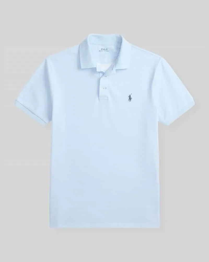 Ralph Lauren Regular Fit Poloshirt aus Baumwoll-Mix Bleu