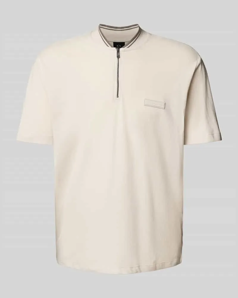 Armani Exchange Poloshirt mit kurzem Reißverschluss 