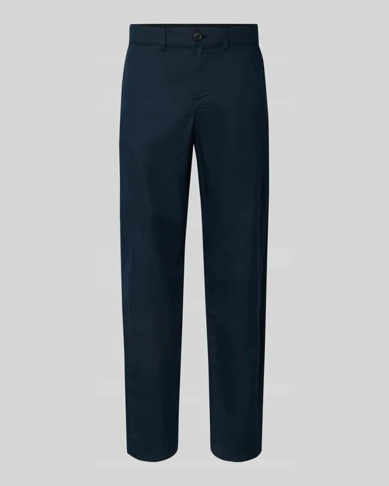 Selected Homme Regular Fit Leinenhose aus Baumwoll-Leinen-Mix Modell 'MILES Marine