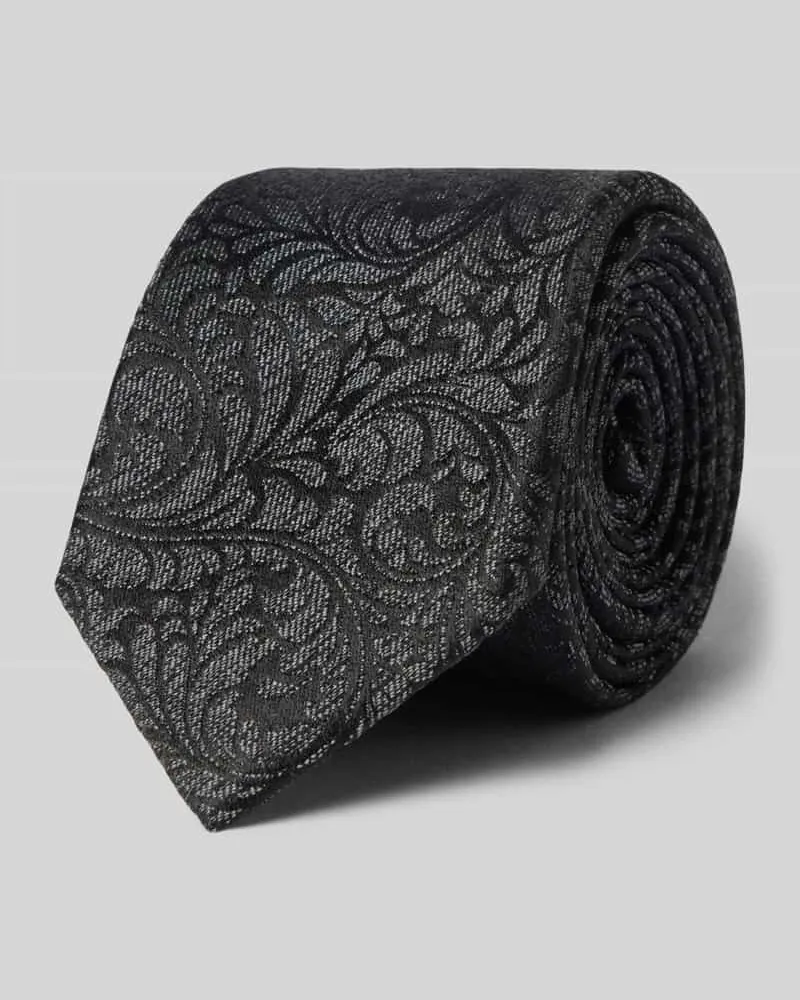 Olymp Krawatte aus reiner Seide Black
