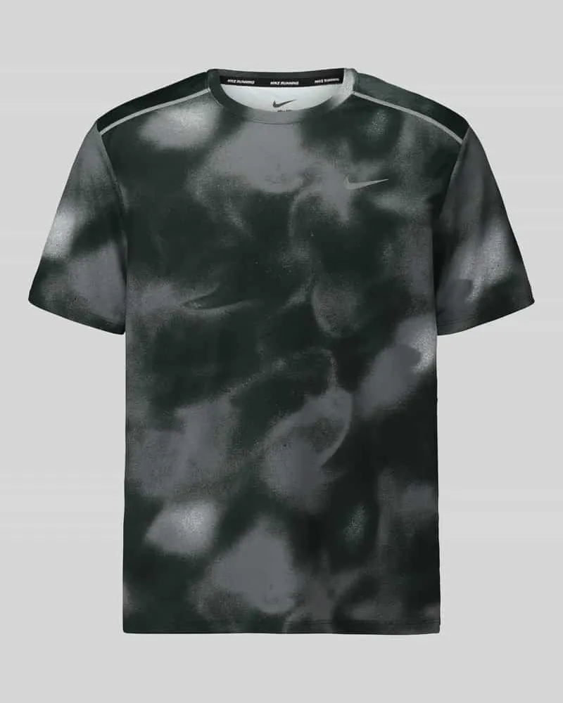 Nike Regular Fit Sport-T-Shirt mit Logo-Print Modell 'MILER Black