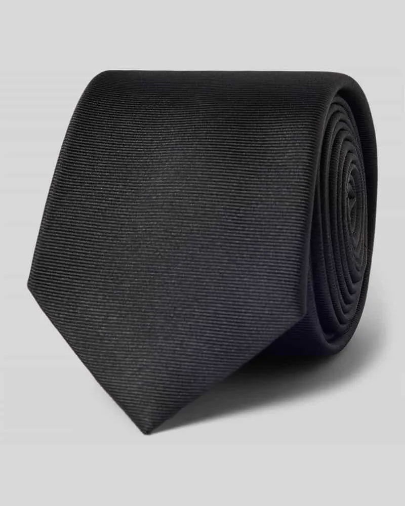 Roy Robson Seidenkrawatte aus reiner Seide (6 cm Black