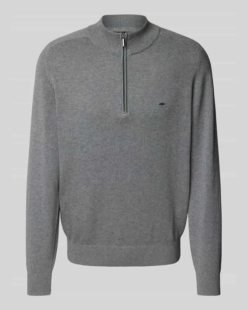 Fynch-Hatton Strickpullover mit Label-Stitching 