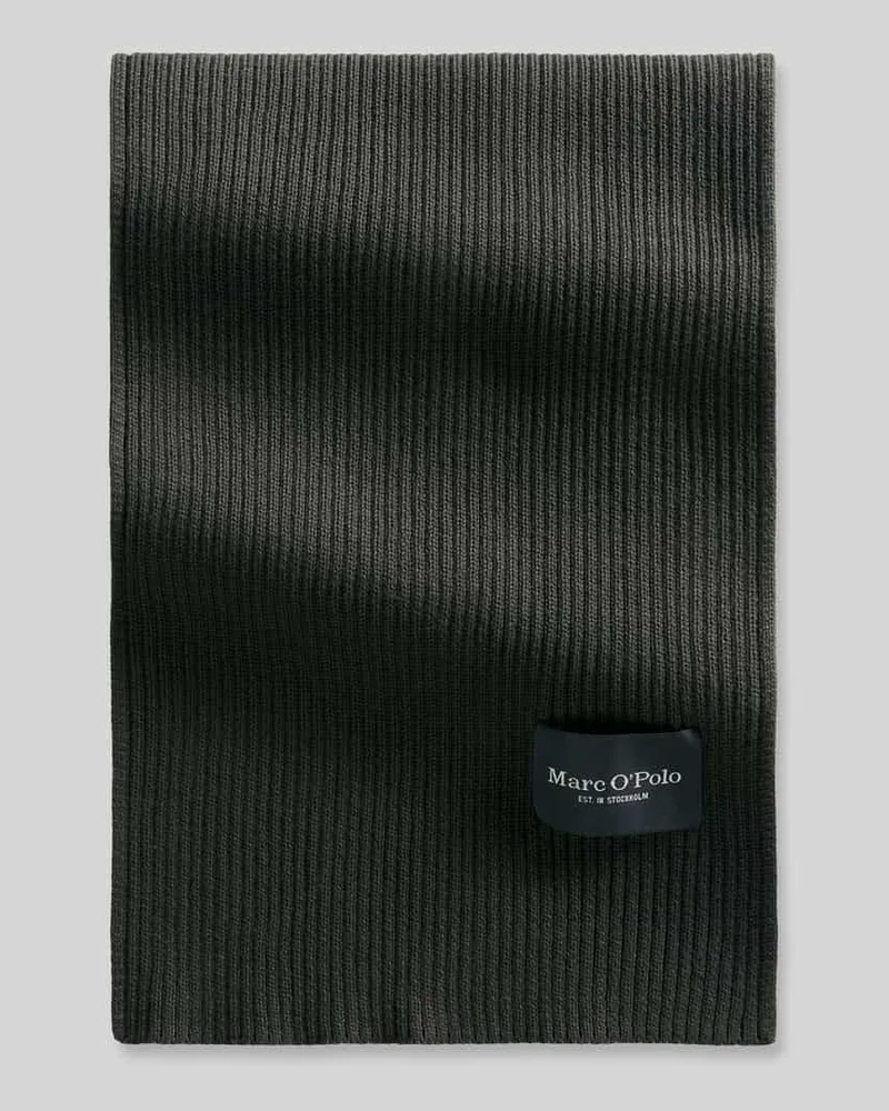 Marc O'Polo Schal aus reiner Baumwolle Dunkelbraun
