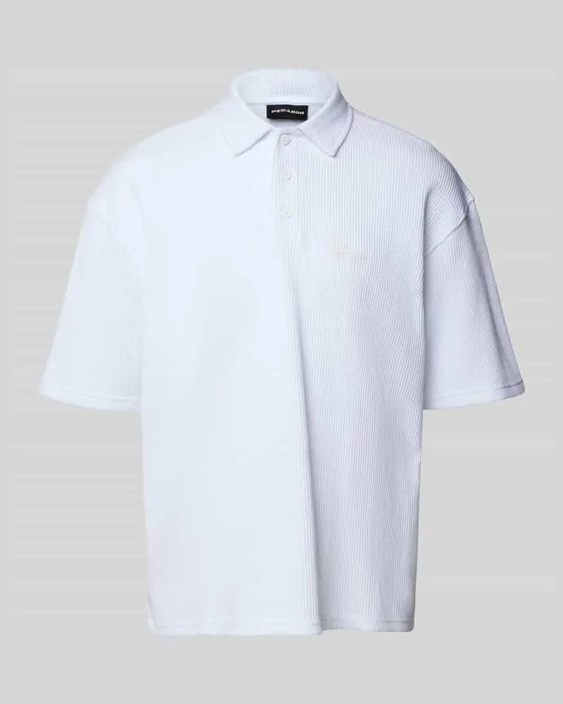 PEGADOR Boxy Fit Poloshirt mit Strukturmuster Modell 'Signar 