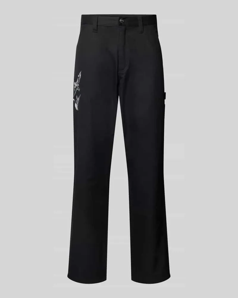 Carhartt WIP Regular Fit Hose mit Motiv-Stitching Modell 'DUCKS 