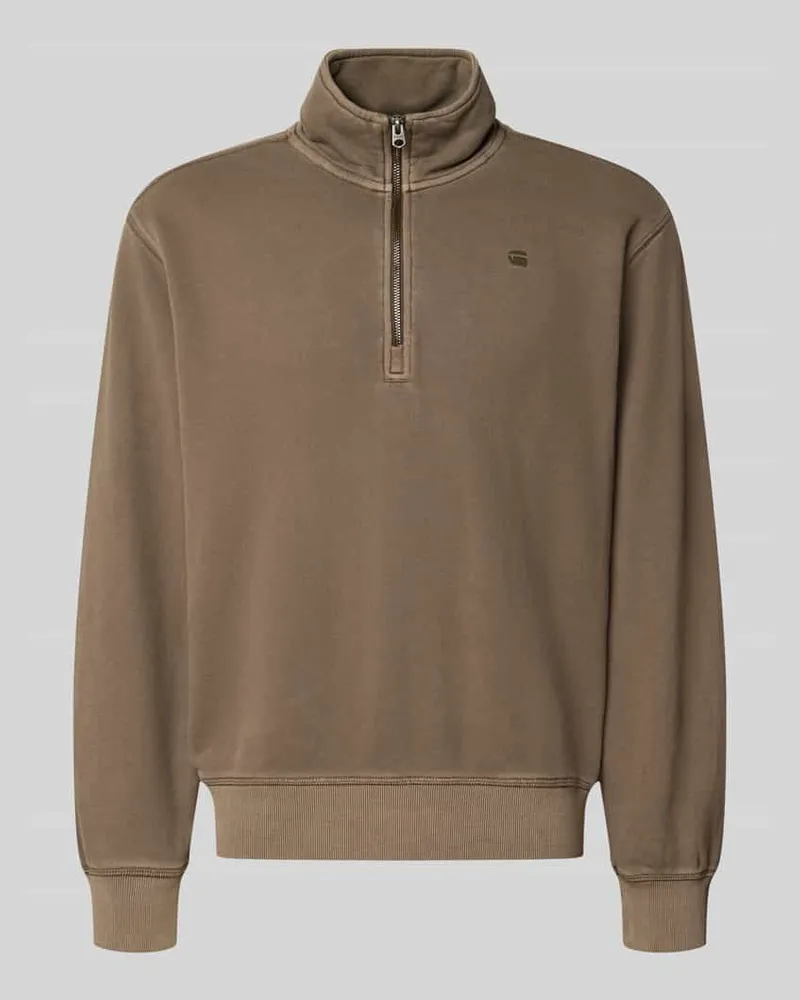 G-STAR RAW Regular Fit Sweatshirt aus reiner Baumwolle Khaki