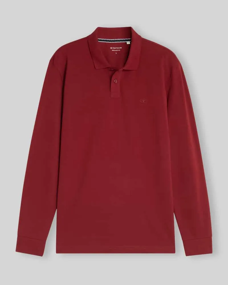 Tom Tailor Poloshirt mit Logo-Detail Rot