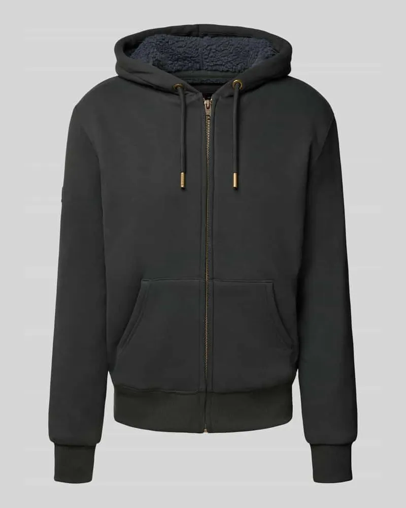 Superdry. Sweatjacke mit Kapuze und Känguru-Tasche 