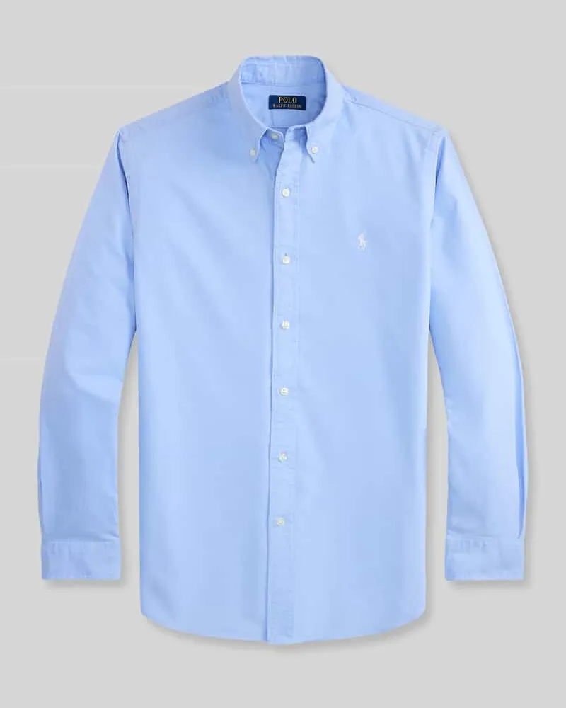 Ralph Lauren Regular Fit Freizeithemd aus reiner Baumwolle Hellblau