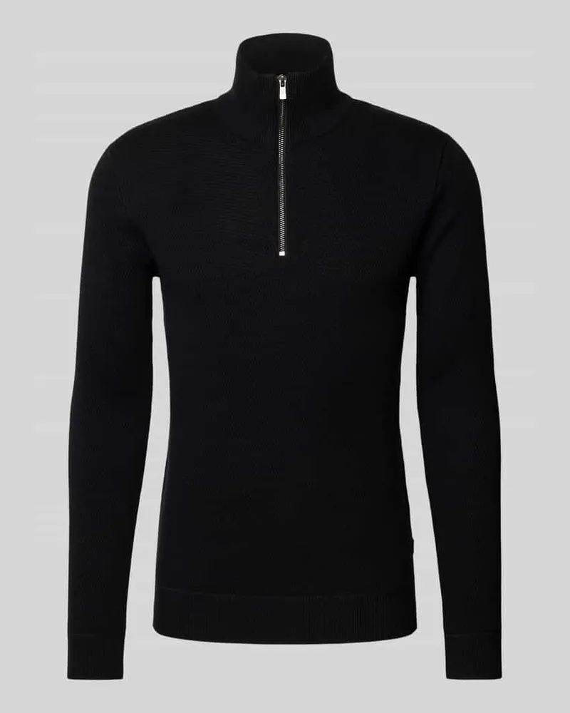 Jack & Jones Strickpullover mit Stehkragen Modell 'BLUCHRISTER 