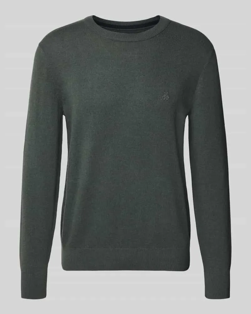 Marc O'Polo Regular Fit Pullover aus Baumwoll-Mix mit Schurwoll-Anteil Graphit