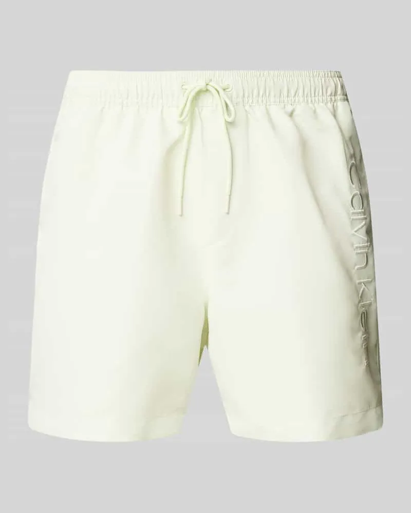 Calvin Klein Badehose mit Label-Stitching Apfel