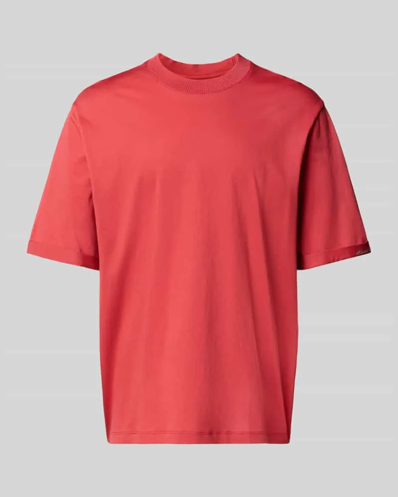 Armani Exchange T-Shirt mit geripptem Rundhalsausschnitt 
