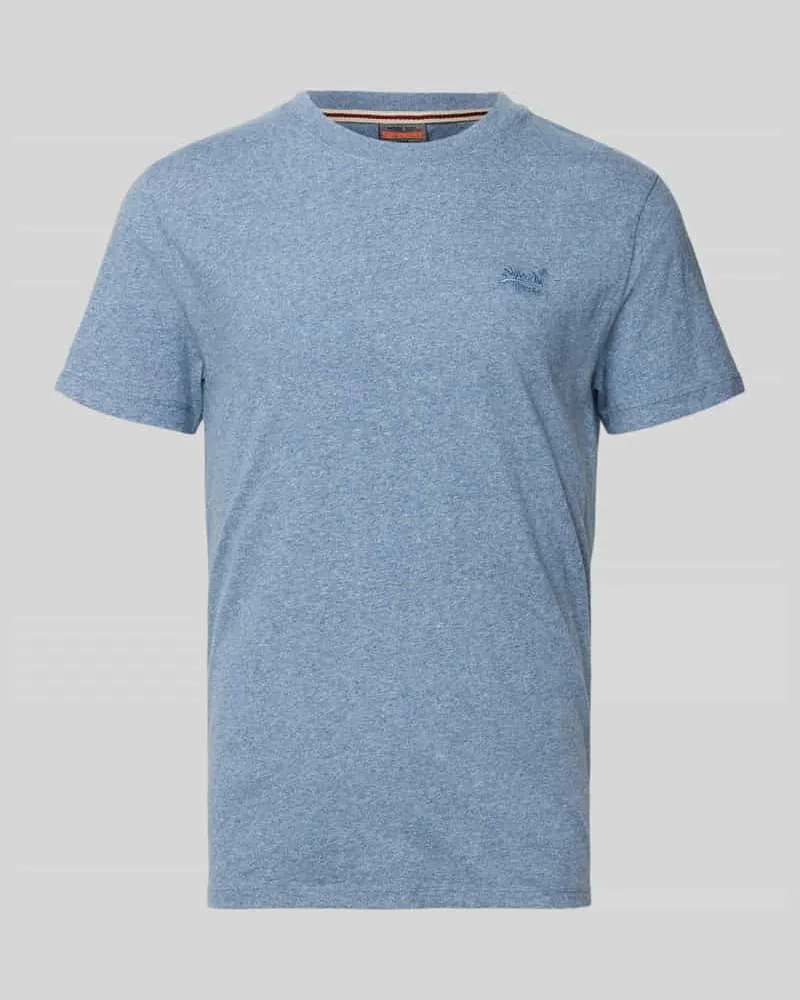 Superdry. Regular Fit T-Shirt mit Logo-Stitching Royal