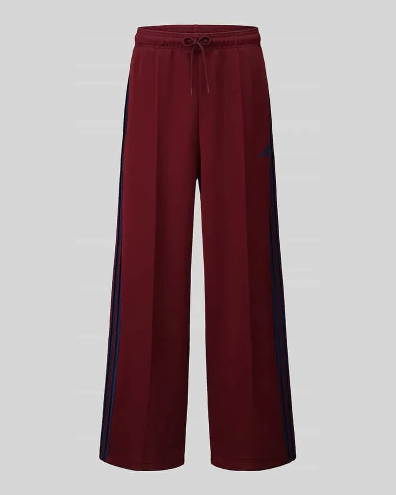 adidas Loose-Fit Sweathose mit Baumwoll-Anteil Modell 'STADIUM Dunkelrot