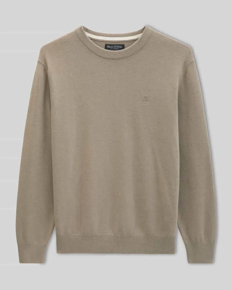 Marc O'Polo Regular Fit Pullover aus Baumwoll-Mix mir Schurwoll-Anteil Camel