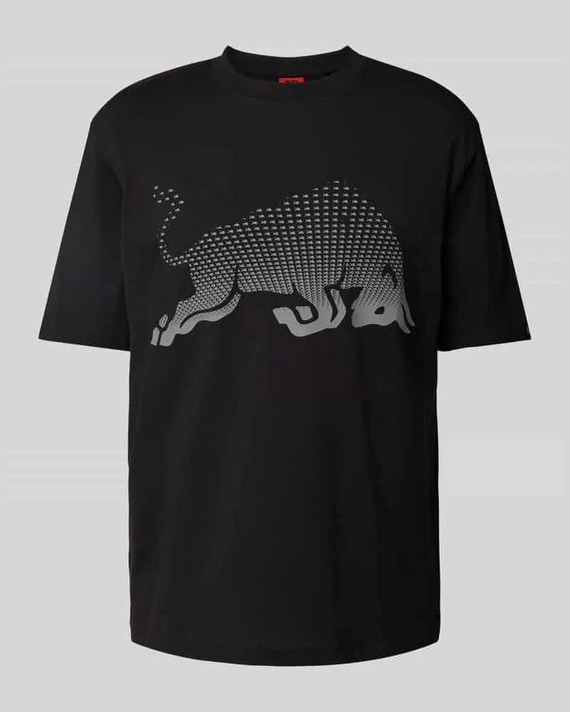 HUGO BOSS T-Shirt mit Label-Print Modell 'Drcard 