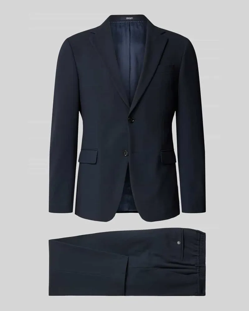 JOOP! Anzug mit Reverskragen und Hose mit elastischem Bund Marine