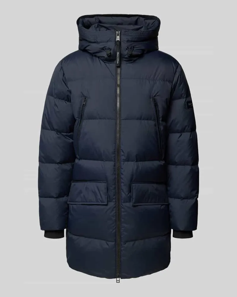 Marc O'Polo Regular Fit Daunenmantel mit Kapuze Marine