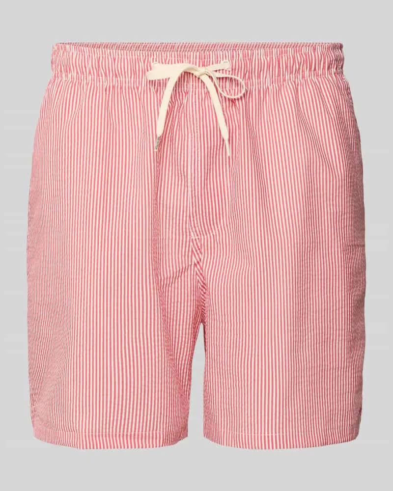 Selected Homme Relaxed Fit Badeshorts mit Strukturmuster Modell 'COOPER 