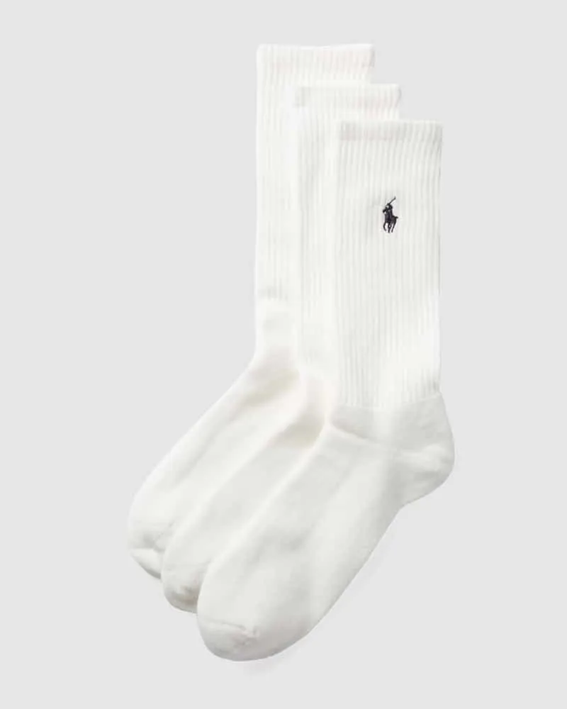 Ralph Lauren Socken mit Stretch-Anteil im 3er-Pack Weiss