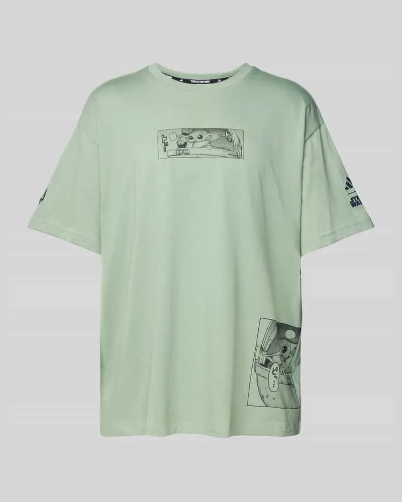 adidas T-Shirt mit Label-Print 