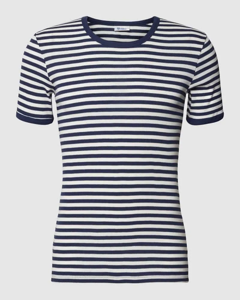 Schiesser T-Shirt mit Rippenstruktur Modell 'Fried 