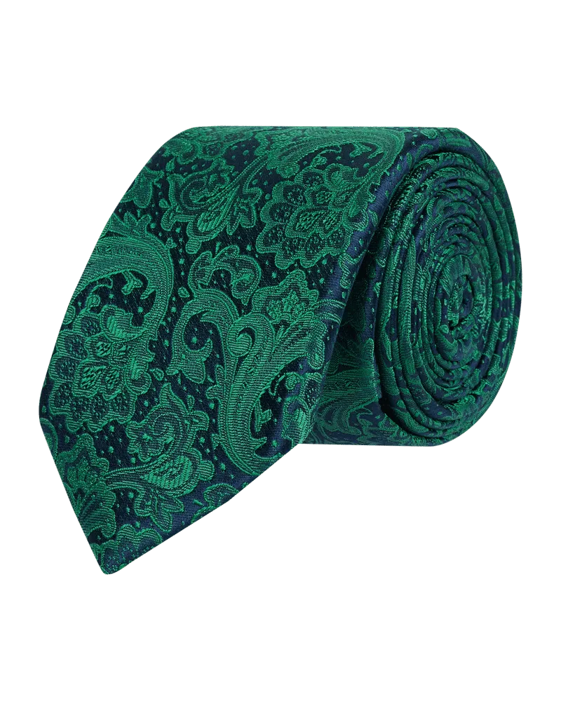 Monti Seidenkrawatte mit Paisley-Muster 