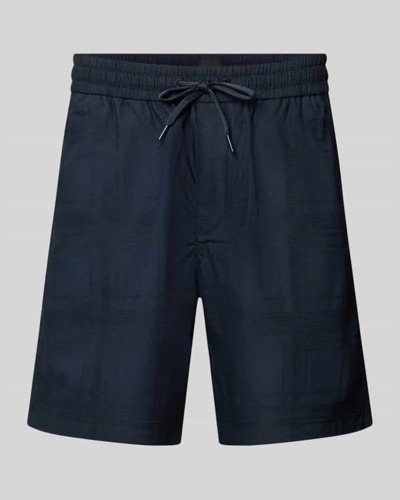HUGO BOSS Tapered Chinoshorts aus reiner Baumwolle Modell 'SANDREW_6_SHORTS Marine