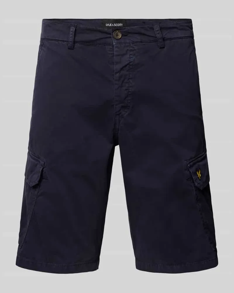 Lyle & Scott Regular FIt Cargoshorts mit Logo-Stitching Modell 'WEMBLEY 