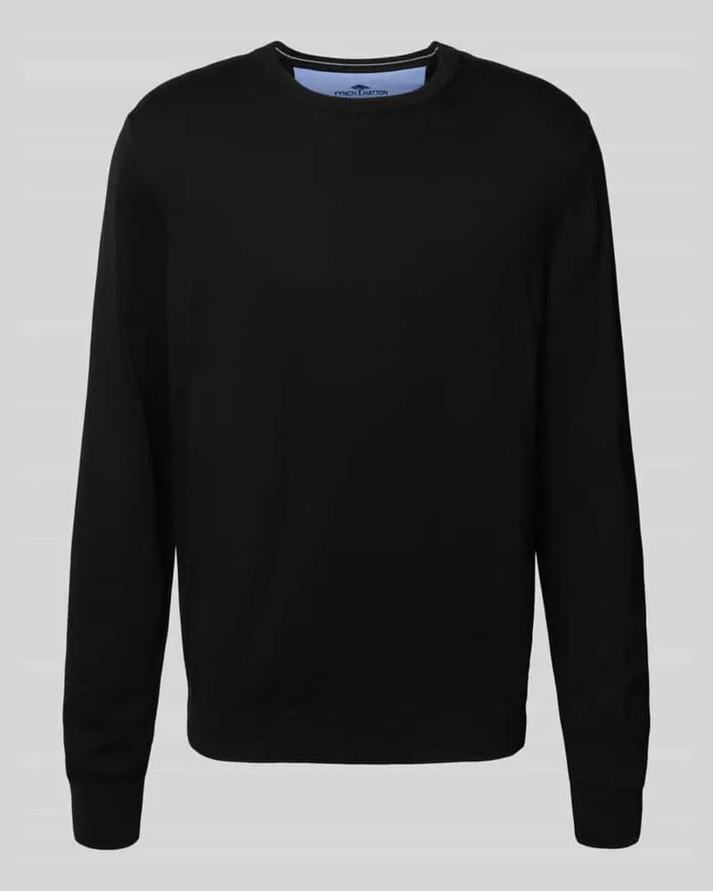 Fynch-Hatton Strickpullover mit Rundhalsausschnitt 