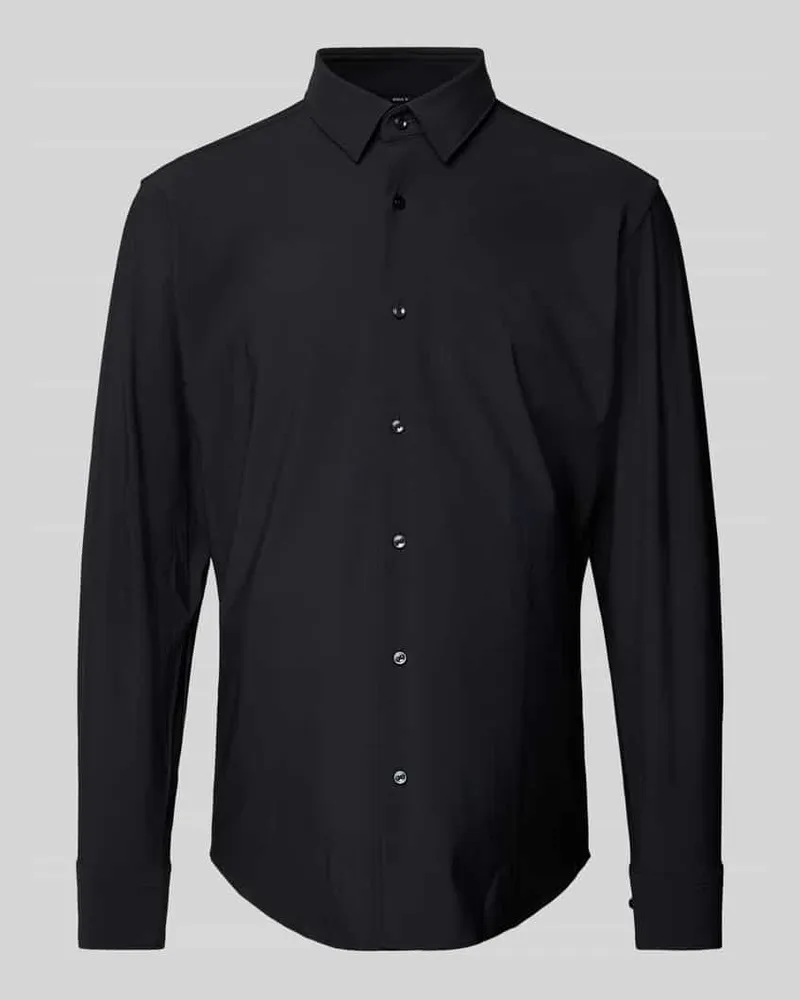 HUGO BOSS Regular Fit Business-Hemd mit Kentkragen 