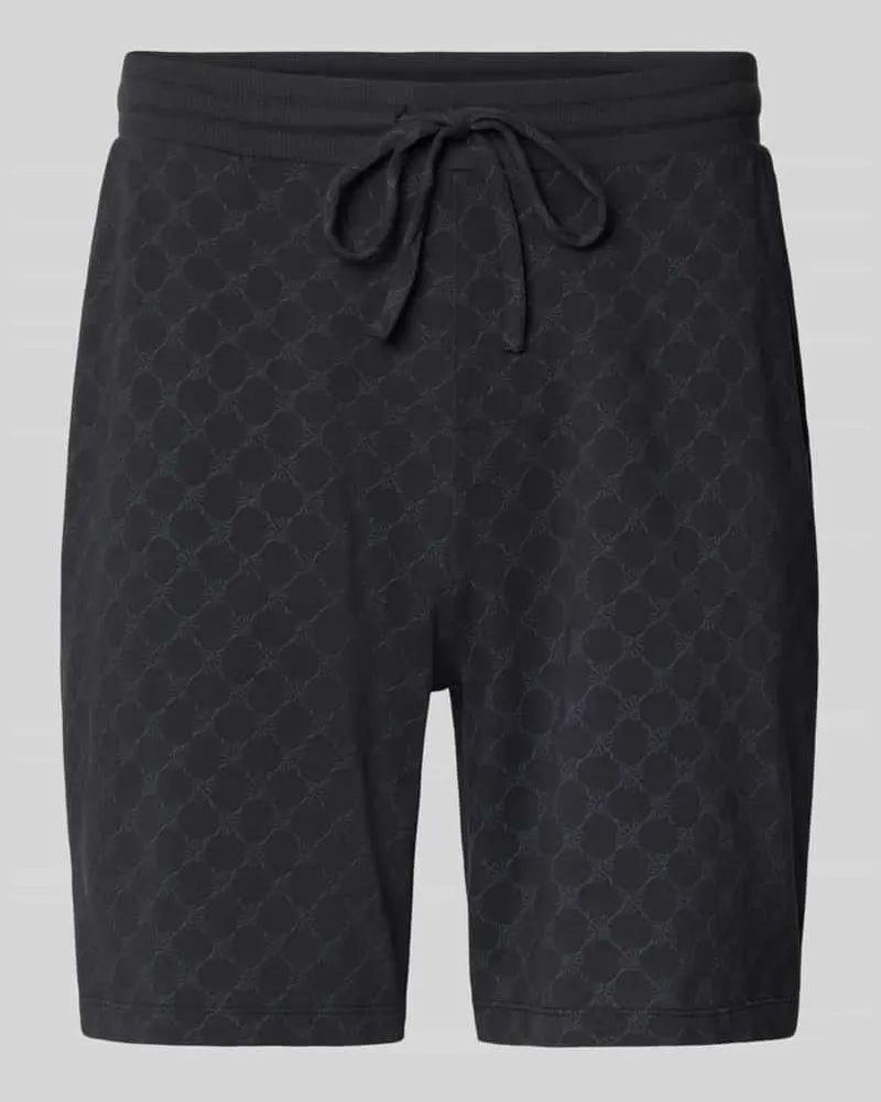 JOOP! Sweatshorts mit elastischem Bund und Kordelzug Black