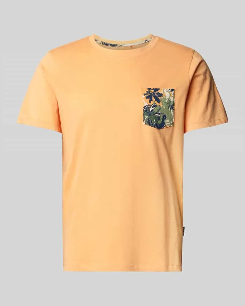 Blend T-Shirt mit geripptem Rundhalsausschnitt Modell 'BHJEM 