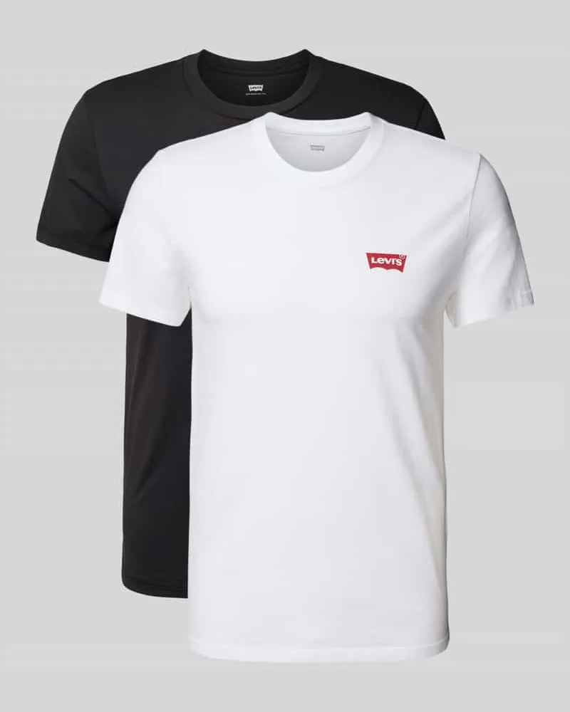 Levi's Slim Fit T-Shirt im 2er-Pack 