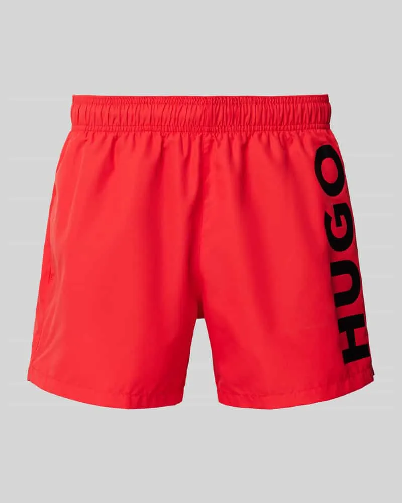 HUGO BOSS Badehose mit Label-Print Modell 'ABAS 