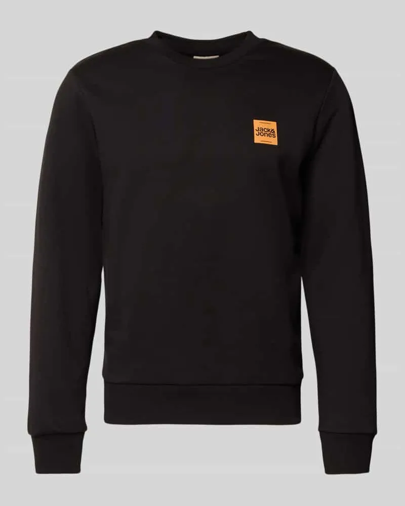 Jack & Jones Sweatshirt mit Label-Print Modell 'BRANDY Black